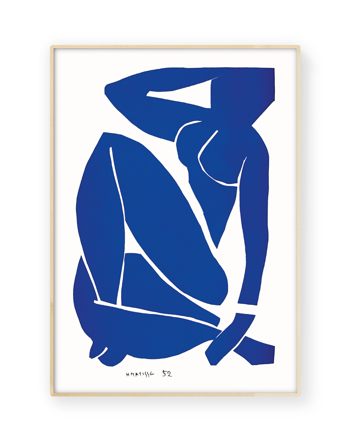 Henri Matisse, Blue Cut-out poster print.