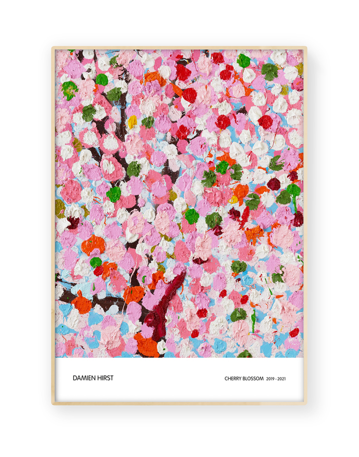 Damien Hirst, Cherry Blossom poster.