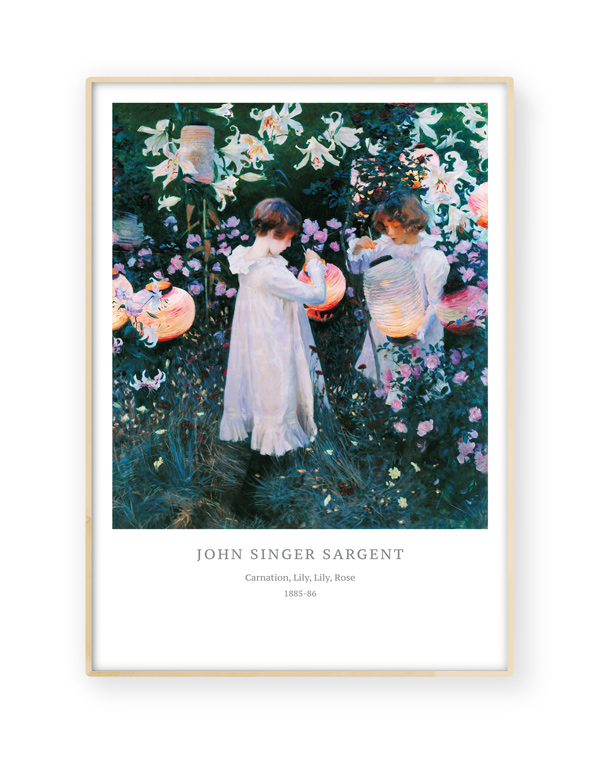 John Singer Sargent, 1885-86, poster print.
